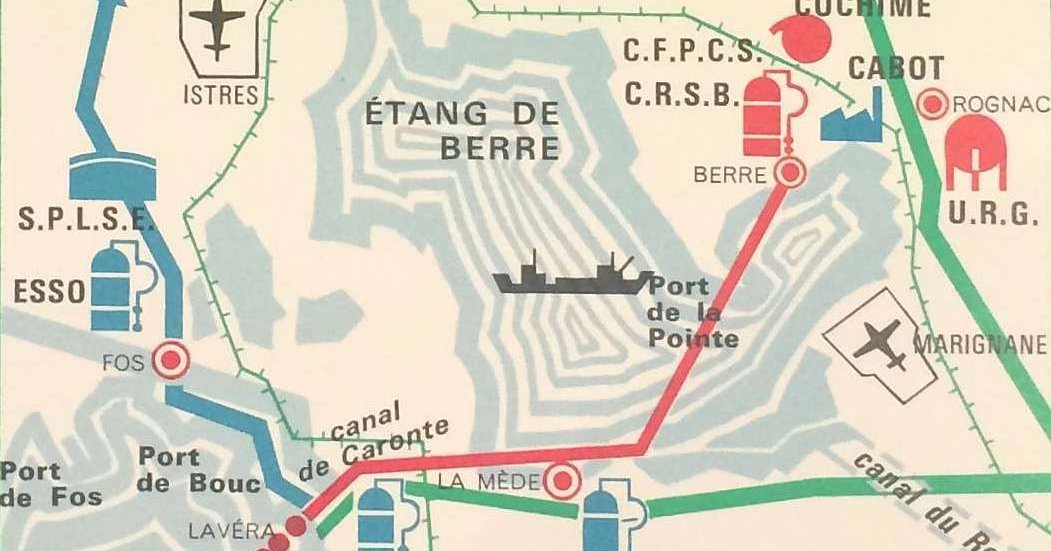 Carte Du Complexe P Trochimique Fos Tang De Berre